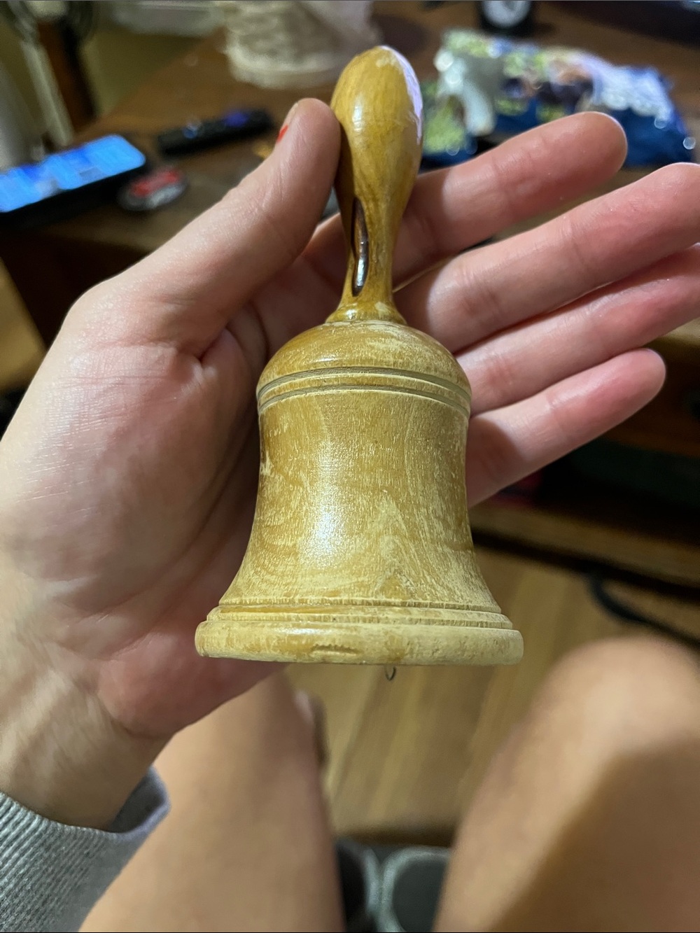 Wooden Handbell - Natural Finish